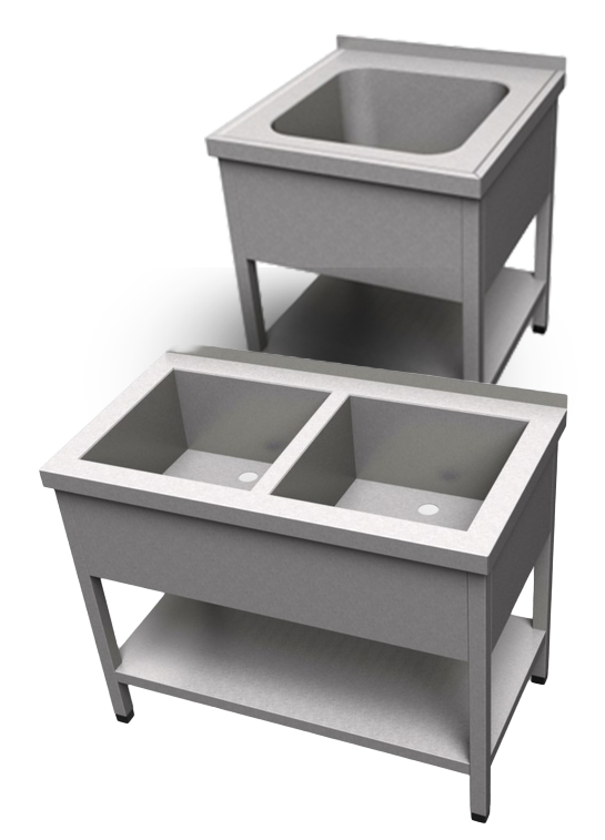 Nerezový nábytok nerezove drezy dvojdrezy